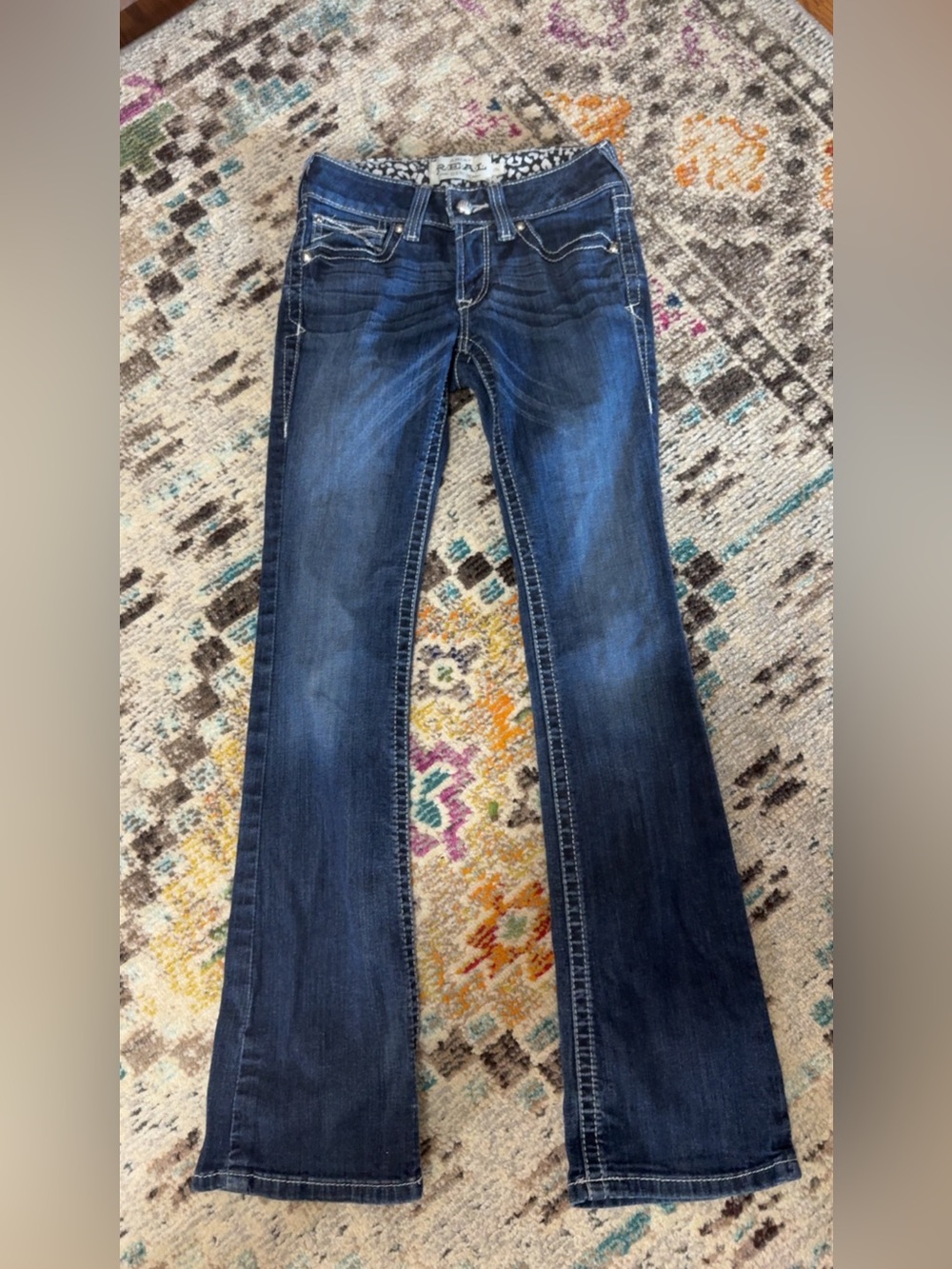 Ariat Dark Blue low rise bootcut jeans